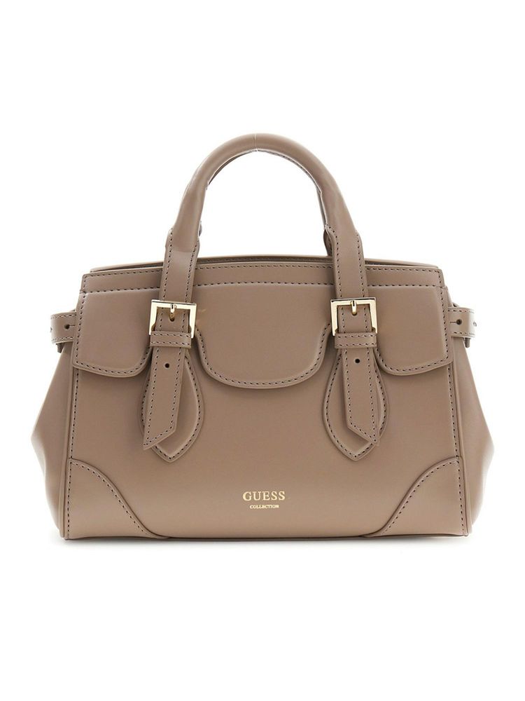 guess fashion Guess Women Solid Nude Sofia Satchel Bag with Detachable Strap-picture-15