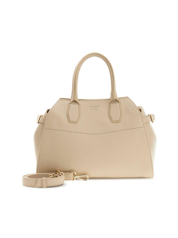 guess fashion Guess Women Solid Sand Liza Satchel Bag with Detachable Strap-picture-24