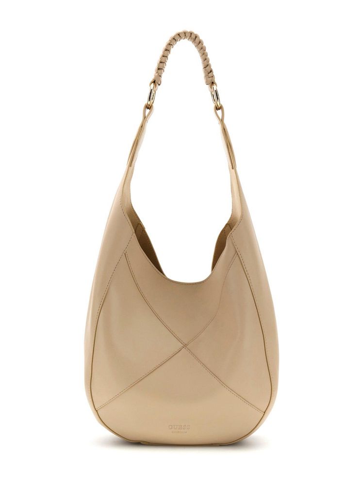 guess fashion Guess Women Solid Sand Pauline Hobo With Pouch-picture-25