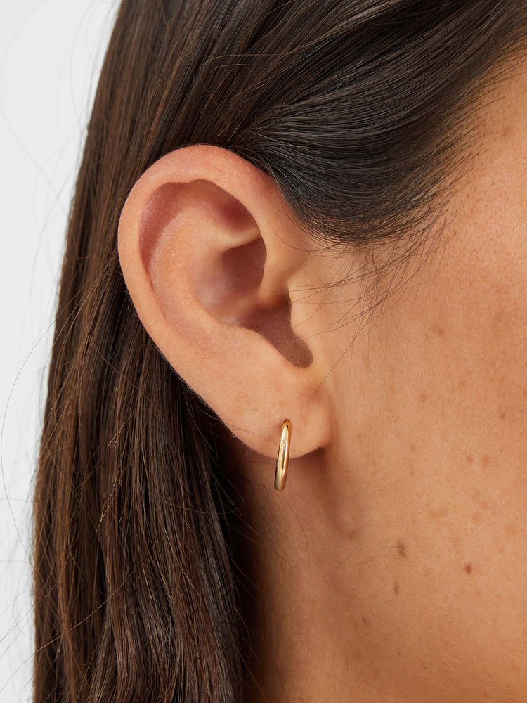 Accessorize London Gold Small Hoop Earrings-image-21