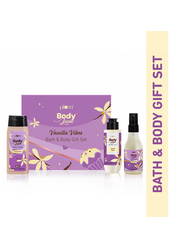 Plum BodyLovin' Vanilla Vibes Bath & Body Gift Set