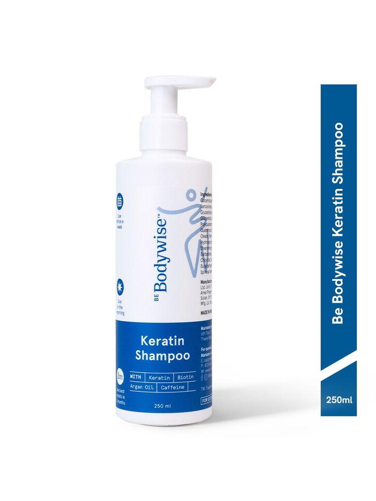 Be Bodywise Keratin Shampoo with Biotin & Argan Oil- Strengthens & Improves Hair Texture-picture-10