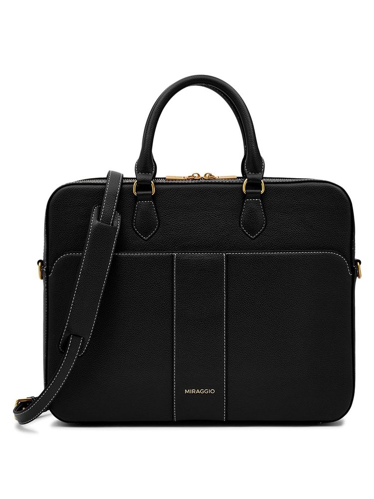 MIRAGGIO Parker Laptop Bag Black (L)-image-42