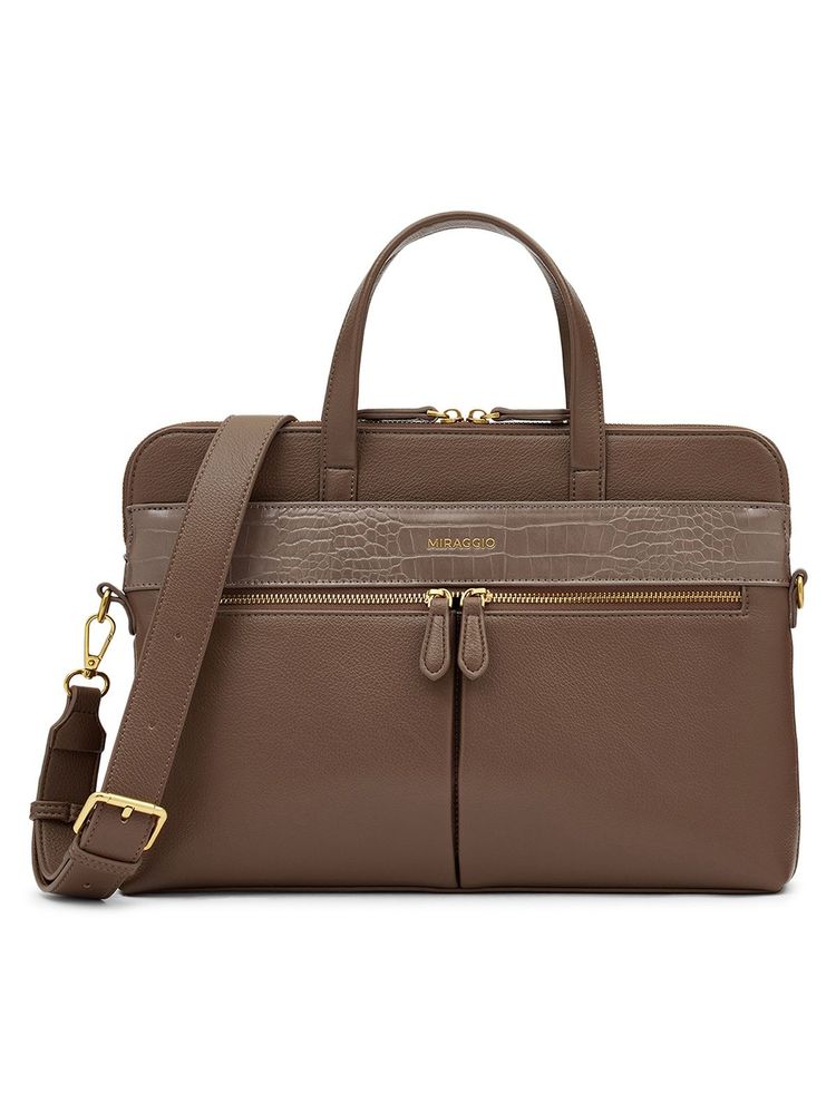MIRAGGIO Reese Laptop Bag Taupe (L)-image-16