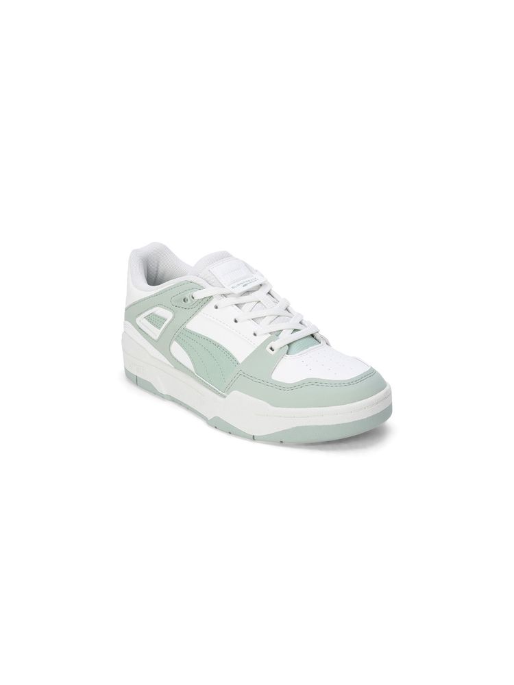 Puma Slipstream Deboss Womens Green & White Sneakers (UK 3.5)-picture-13