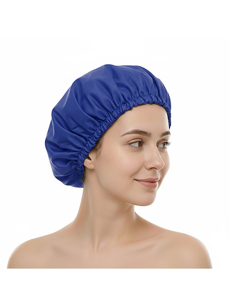 BodyHerbals Eco Friendly Reusable Shower Cap - Blue-picture-18