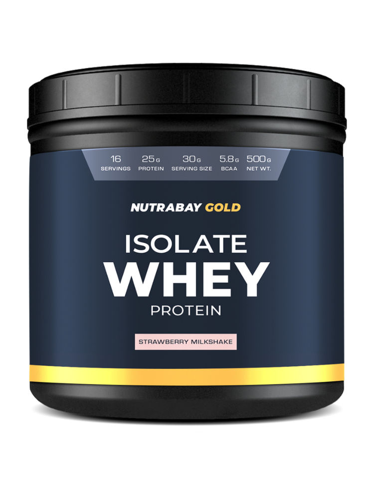 Nutrabay Gold 100% Whey Protein Isolate - Strawberry Milkshake-image-12