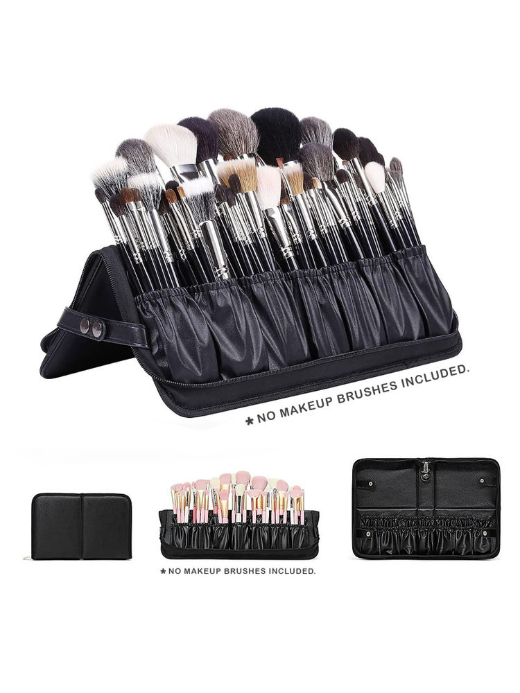 Bronson Professional Makeup Brush Travel Kit Pouch Storage Organizer - 14 Pockets-picture-28