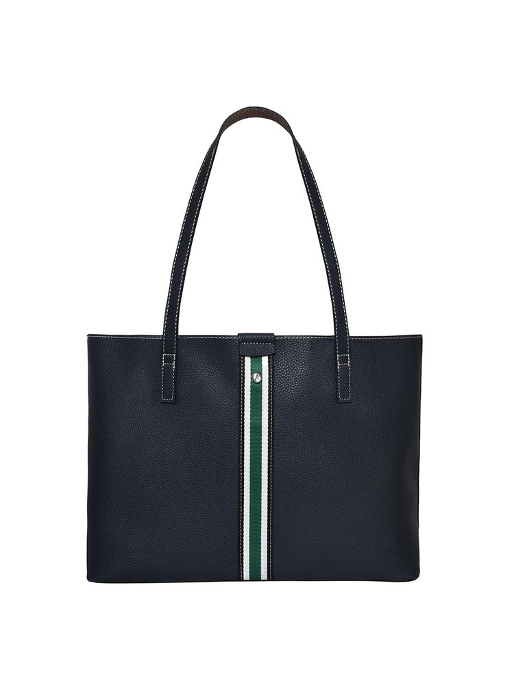 Accessorize London Womens Faux Leather Navy Cambridge Tote-image-37