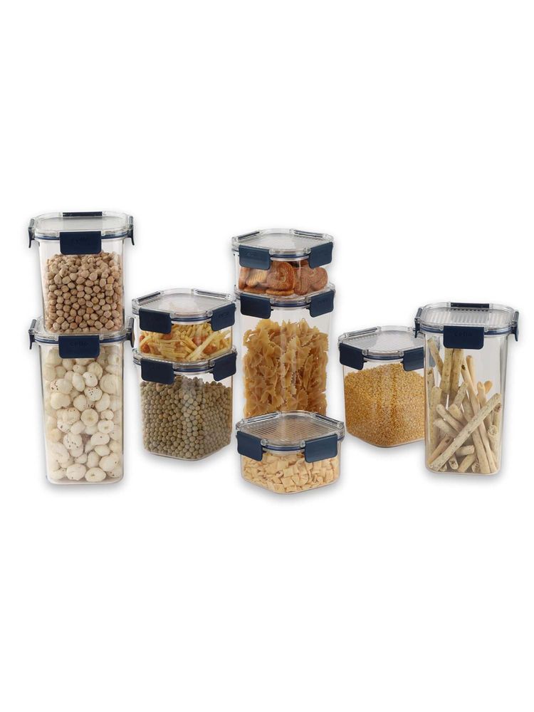 CELLO Stack Lock Kitchen Storage Box 3 each Blue (Set of 9)-image-2