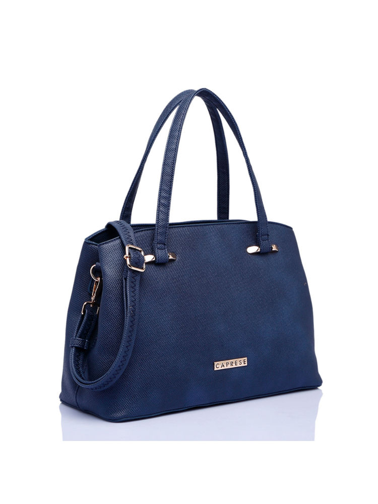 Caprese Cherry Blue Medium Satchel-image-9