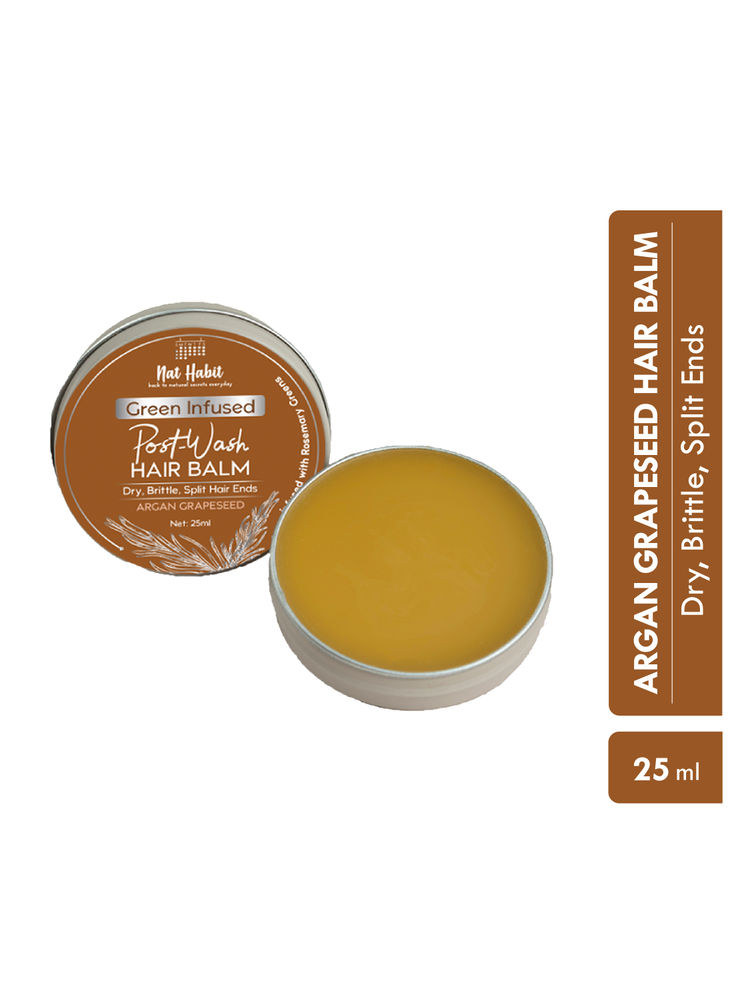 Nat Habit Green Infused Post-Wash Hair Balm Argan Grapeseed