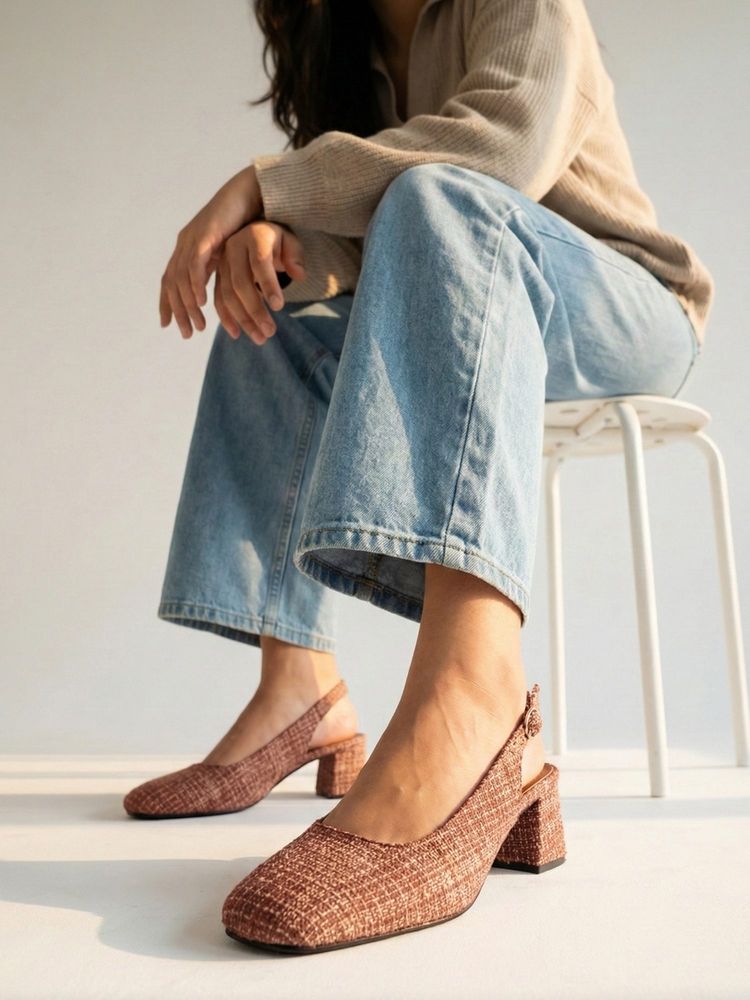 Zori World Women Brown JANE Block Heels-image-21