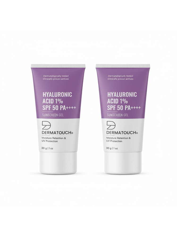 Dermatouch Hyaluronic Acid 1% SPF 50 PA++++ Sunscreen Gel - Pack Of 2-picture-10
