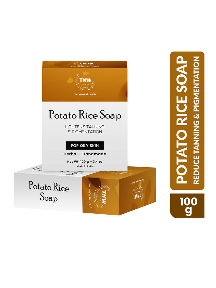 TNW The Natural Wash Handmade Potato Rice Bathing Soap For Oily SkinReduces Tanning & Pigmentation-image-5