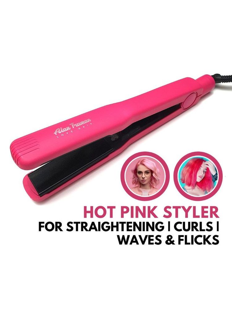 Alan Truman Hot Pink Tourmaline Ceramic Hair Straightener-picture-36
