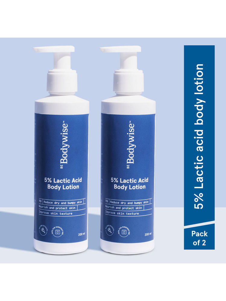 Be Bodywise 5% Lactic Acid Body Lotion - For Improving Skin Texture & Strawberry Legs - Pack Of 2-picture-17