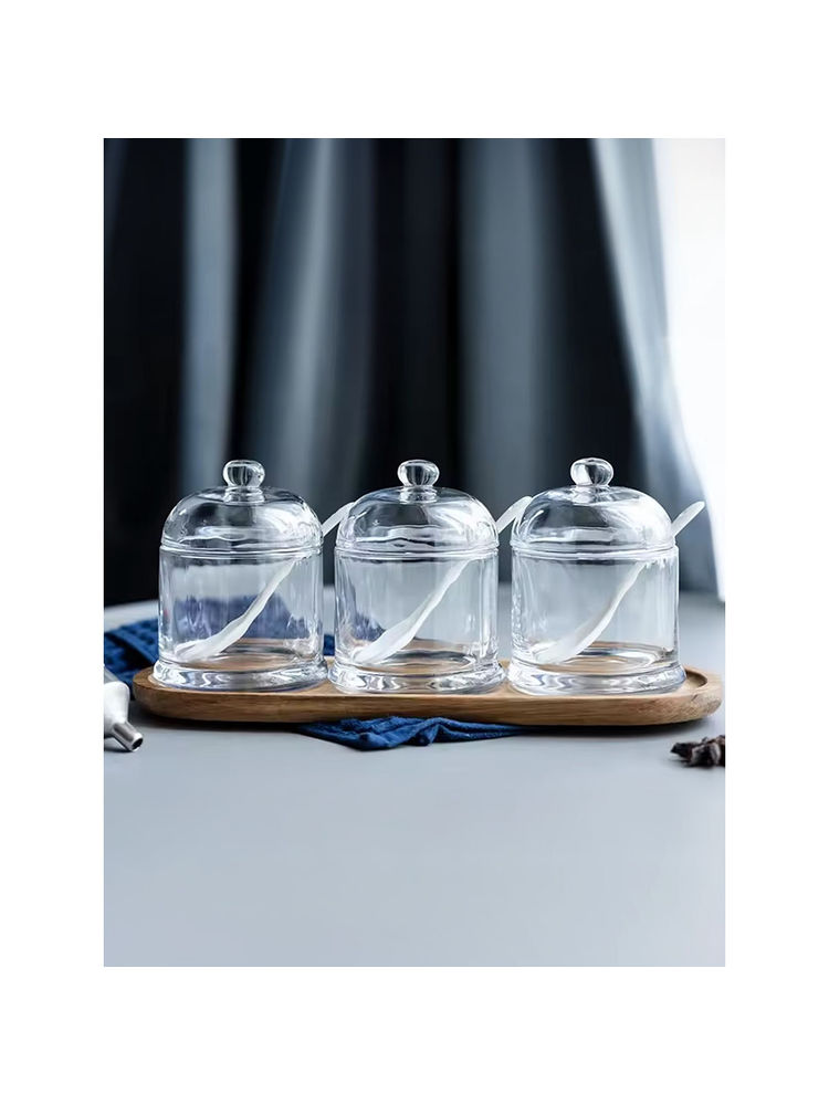The Better Home Borosilicate Glass Jars with Lid 280 Ml (Pack of 3)-picture-14