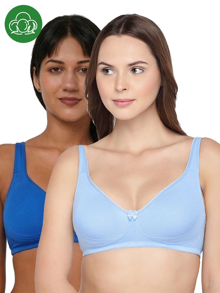 Inner Sense Multi-Colour Women Bamboo Cotton Non-Wired Non Padded Bra-picture-21