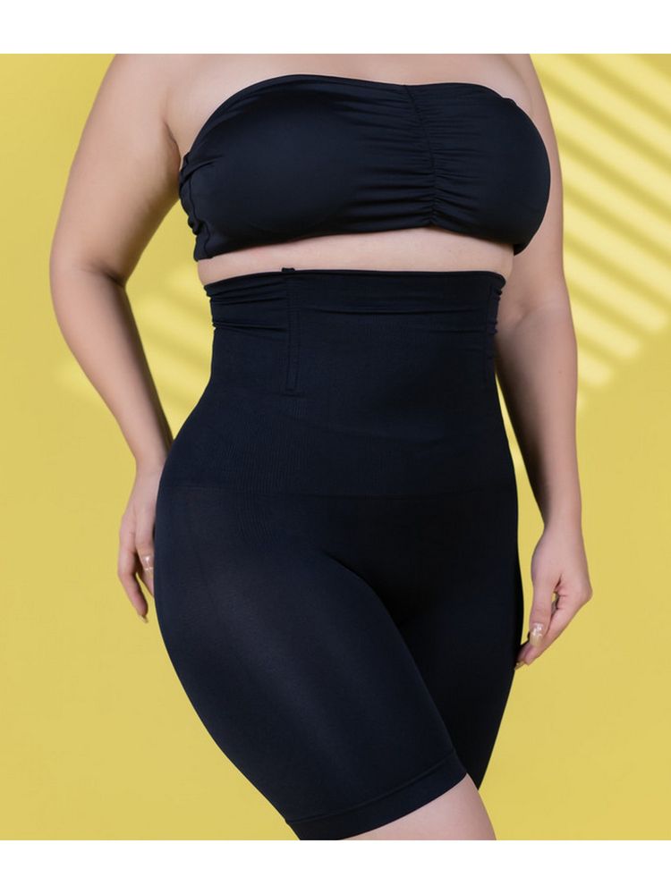 Keepfit Plus Size Black Seamless Tummy and Thigh Shapewear-picture-16
