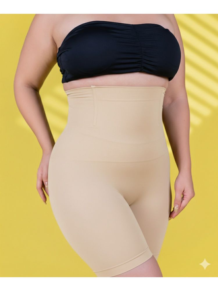 Keepfit Plus Size Beige Seamless Tummy and Thigh Shapewear-picture-40
