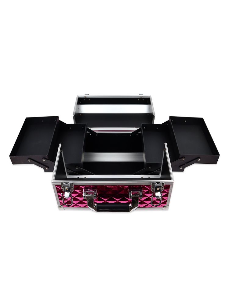 NFI Essentials Pink Large Makeup Cosmetic Box for Women