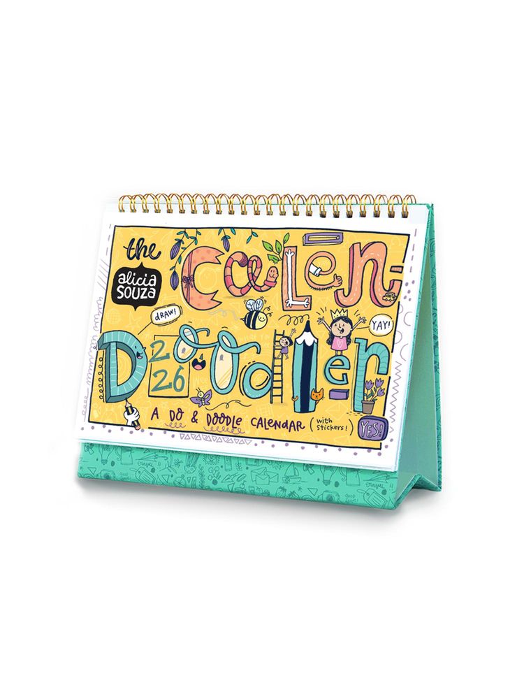 Alicia Souza 2026 Calendoodler Desk Calendar