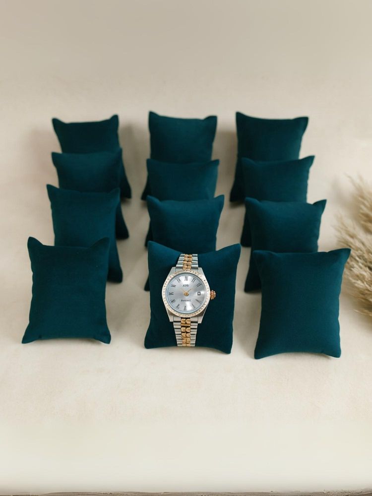 La Trove Dark Green Pillow for Watch Organizer Pillows - Pack of 12-picture-8