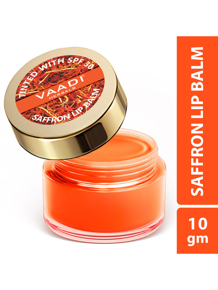 Vaadi Herbals Tinted Saffron Lip Balm with SPF30 for Dry, Chapped & Sun Damaged Lips-picture-12