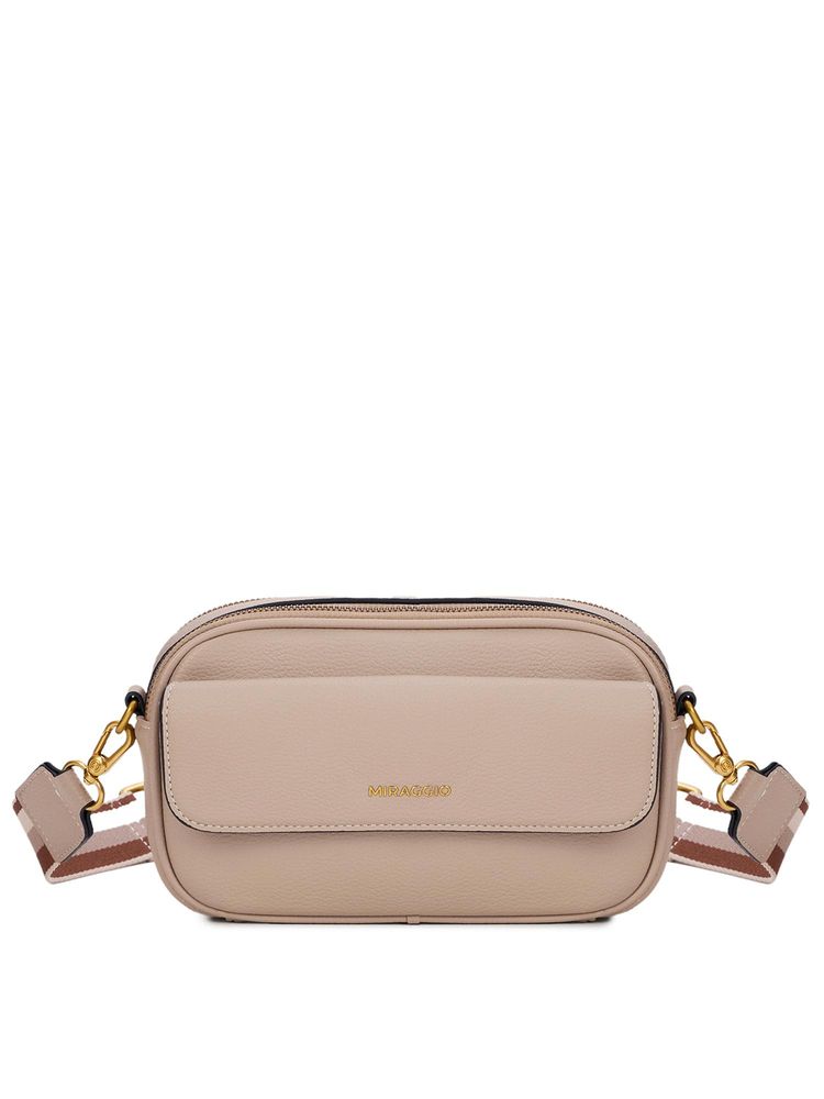 MIRAGGIO Erica Women Sling Bag with Detachable Strap-Nude-image-7