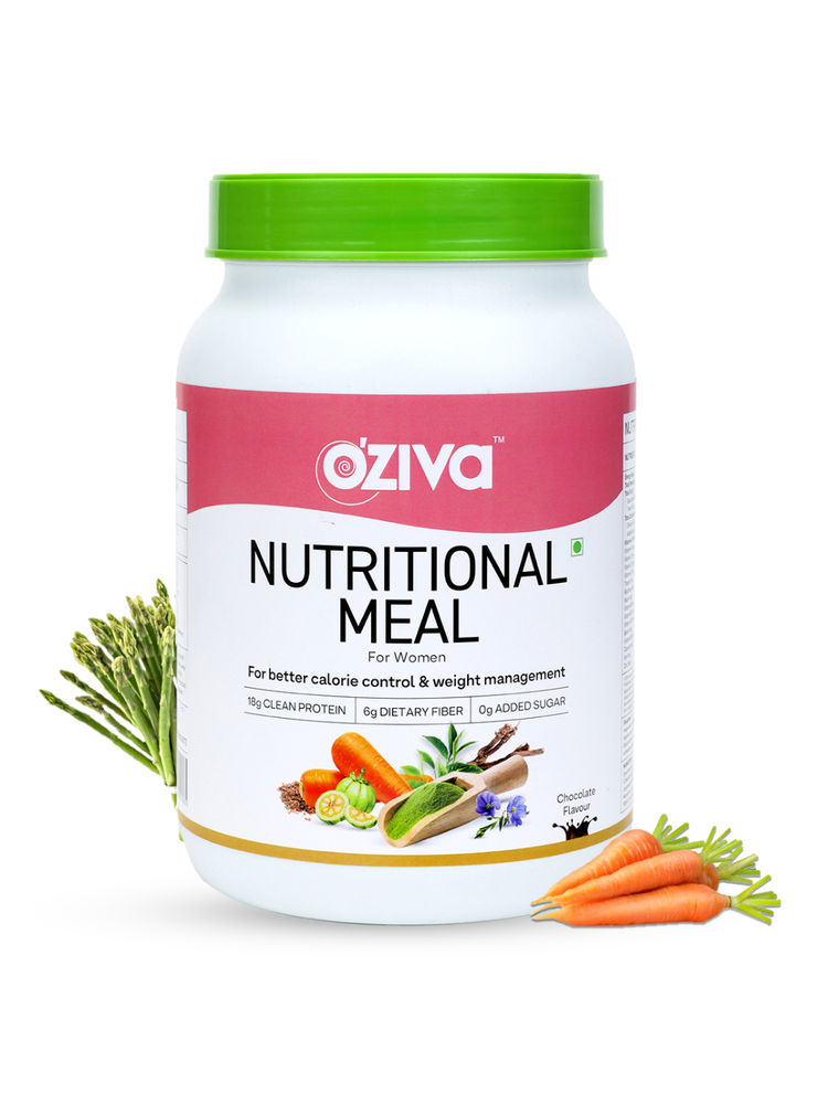 OZiva Nutritional Meal Women for Weight Management, High in Protein with Ayurvedic Herbs, Chocolate-picture-11