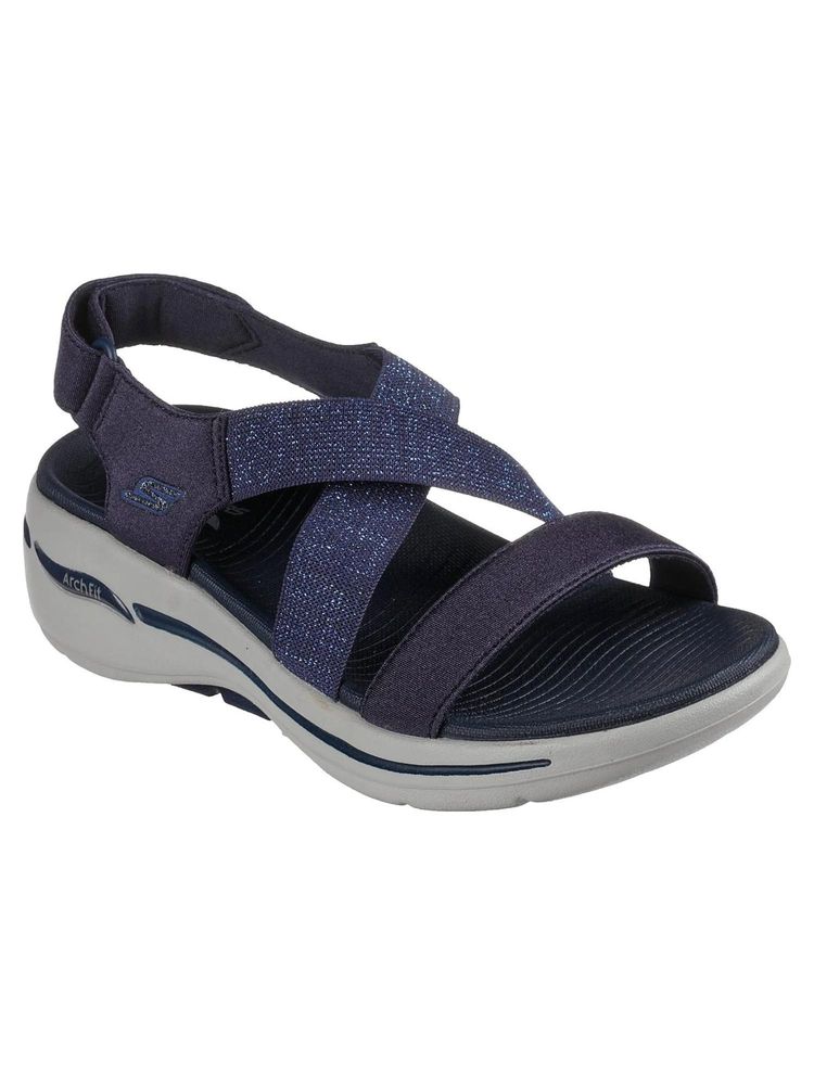SKECHERS GO WALK ARCH FIT - ASTONISH Navy Blue Sandals