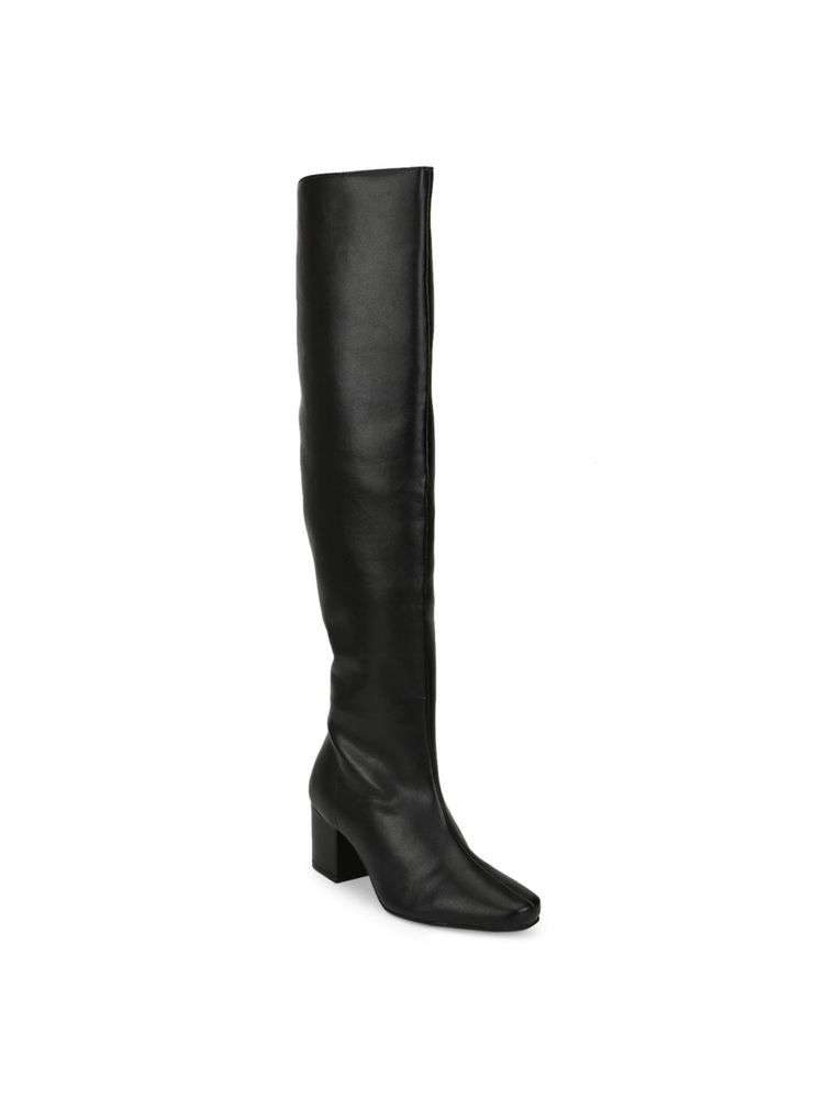 Truffle Collection Black Solid Boots