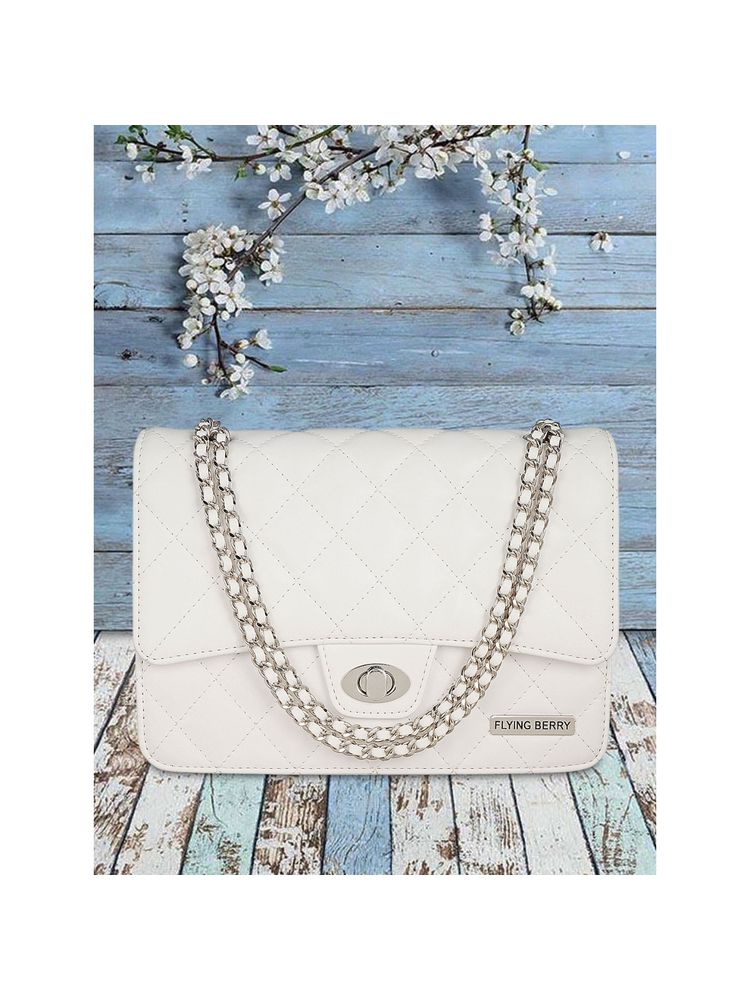 FLYING BERRY Womens White Sling Bag-picture-26