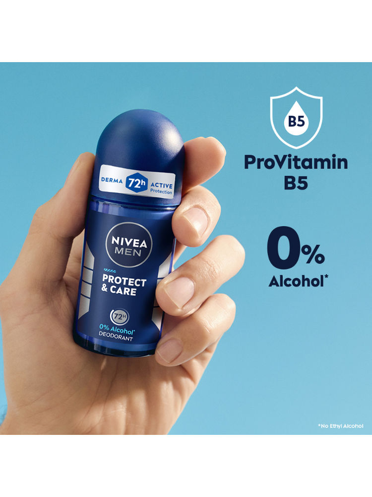 NIVEA MEN Deodorant Roll On, Protect & Care, No Skin Irritation & 48h Freshness-picture-39