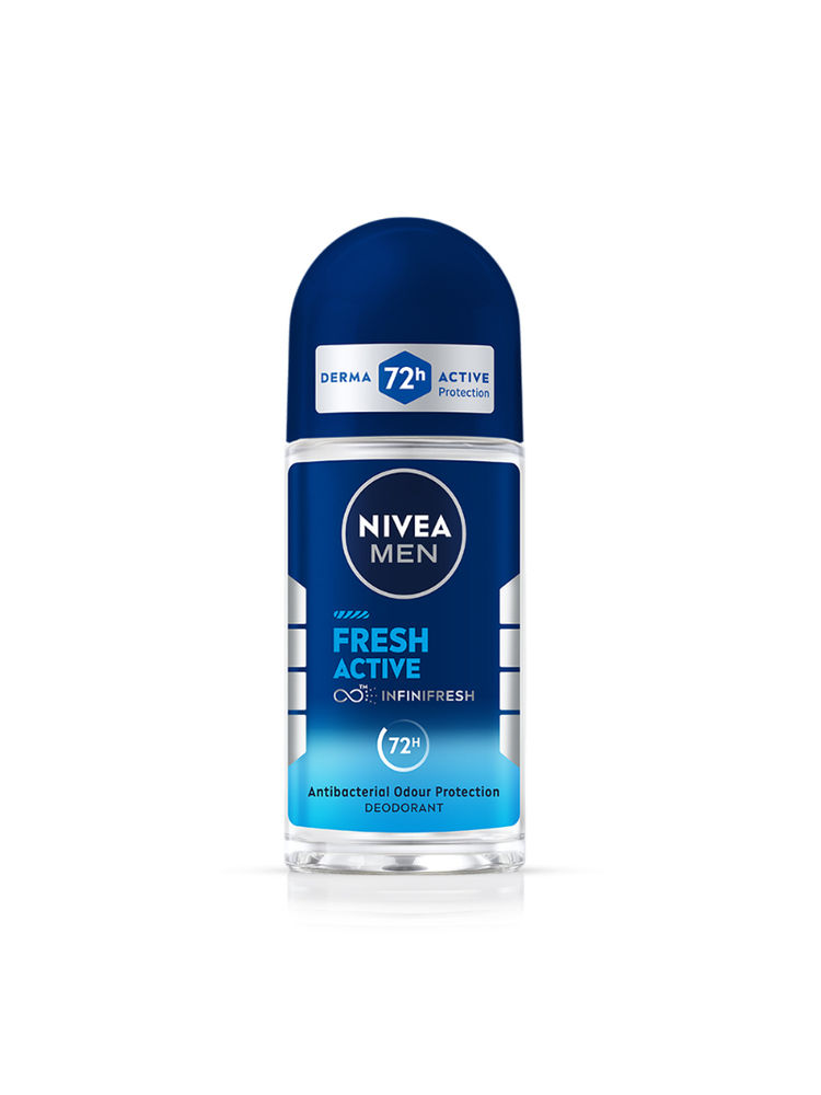 NIVEA MEN Fresh Active 72h Deodorant Roll On For Men