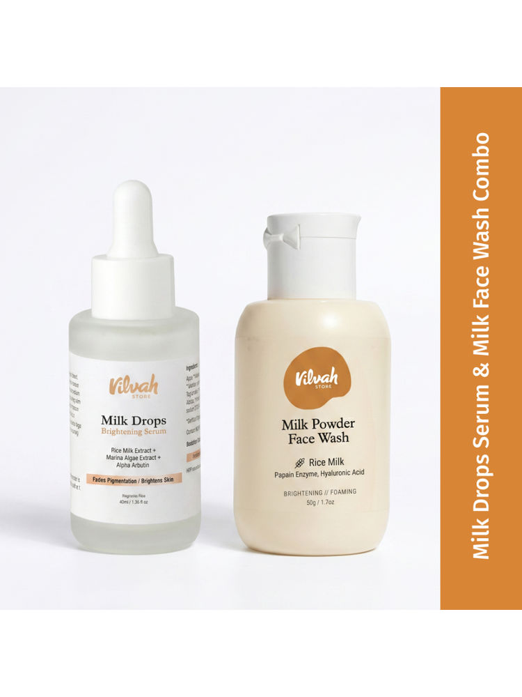 VILVAH Large Face Brightening Combo with Milk Face Wash & Face Serum-picture-21
