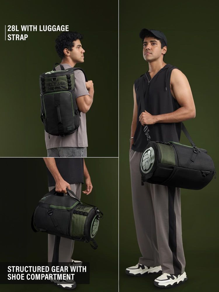 The Souled Store Official Hulk Rage Pack Men Backpack-picture-16