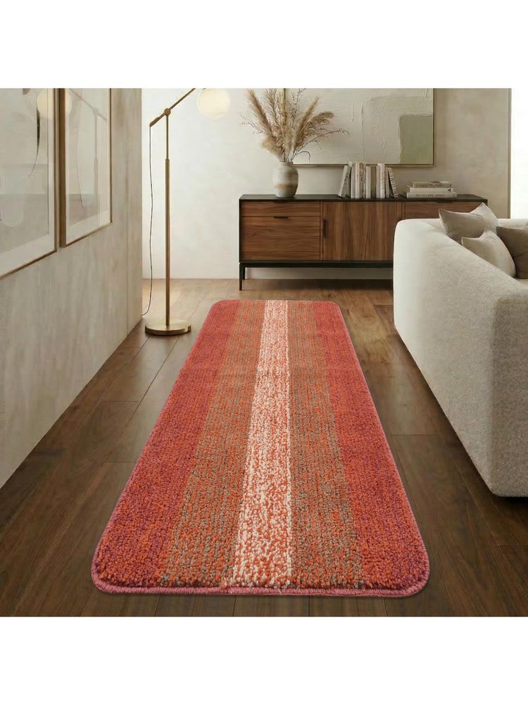Saral Home Soft Microfiber Anti-Skid Runner-Green-image-22