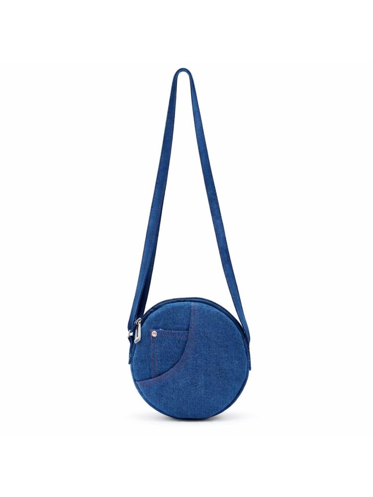 THE PURANI JEANS Denim Round Classic Sling Bag-image-31