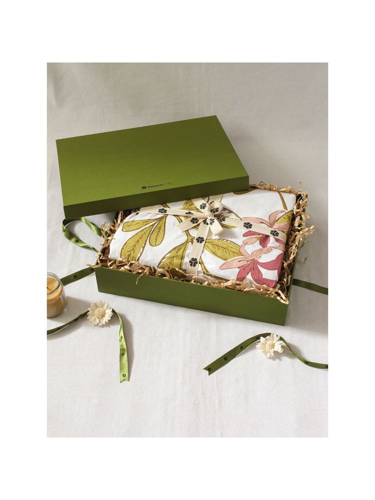 House This Moringa Gift Box Bedsheet Set Multi-image-20