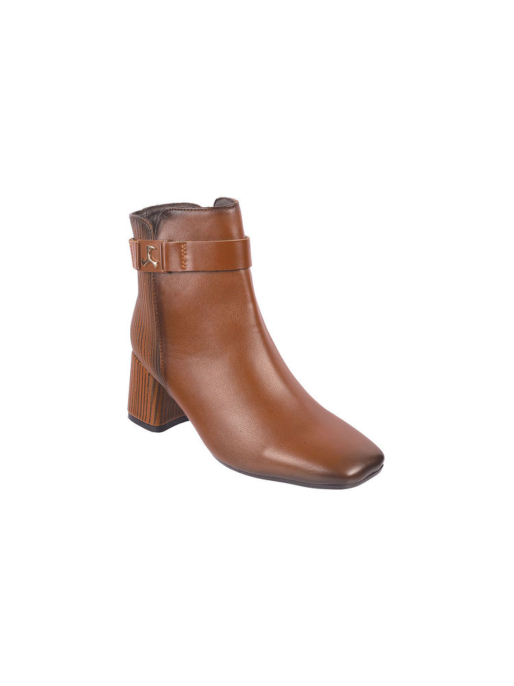 Mochi Women Tan Casual Boots-picture-37