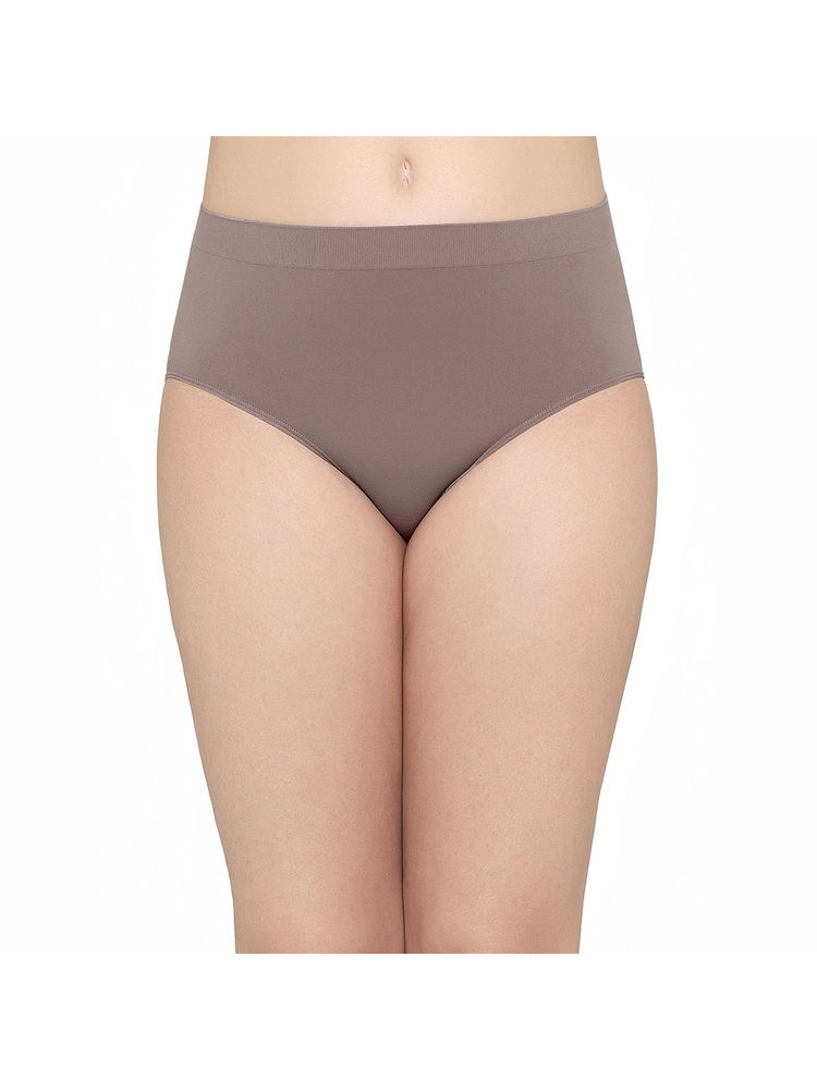 Wacoal Women's Firm Fit High Waist Full Coverage Everyday Wear Brown Brief Panty-picture-17