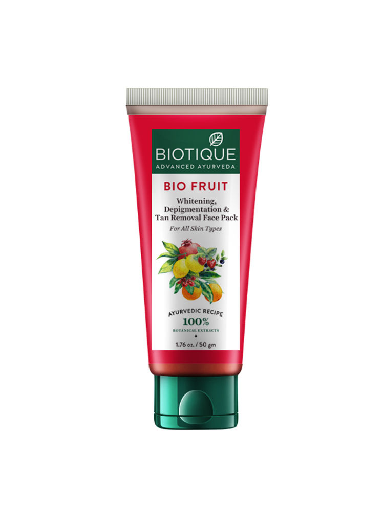 Biotique BIO Fruit Whitening & Depigmentation Tan Removal Face Pack