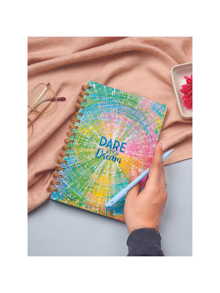 Doodle Collection Undated Wiro Hard A5 Daily Planner with Metal Corner Bring it on Multicolor-picture-36