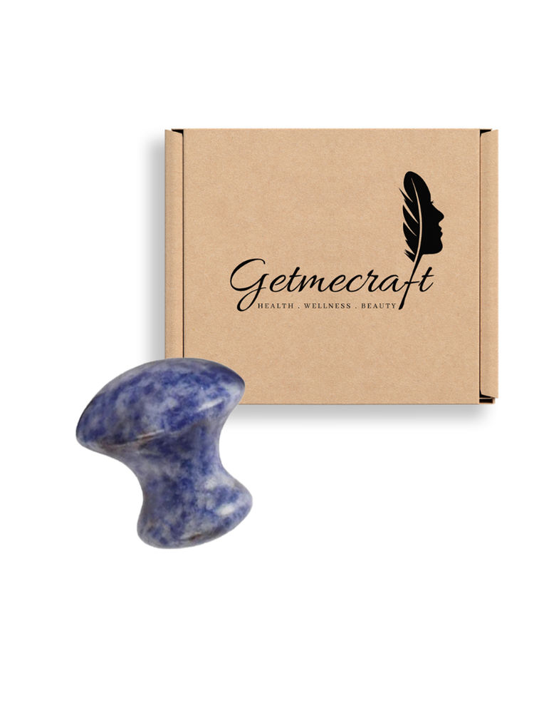 Getmecraft Handmade Natural Sodalite Mushroom Gua Sha Scraping Massage Tool-image-38
