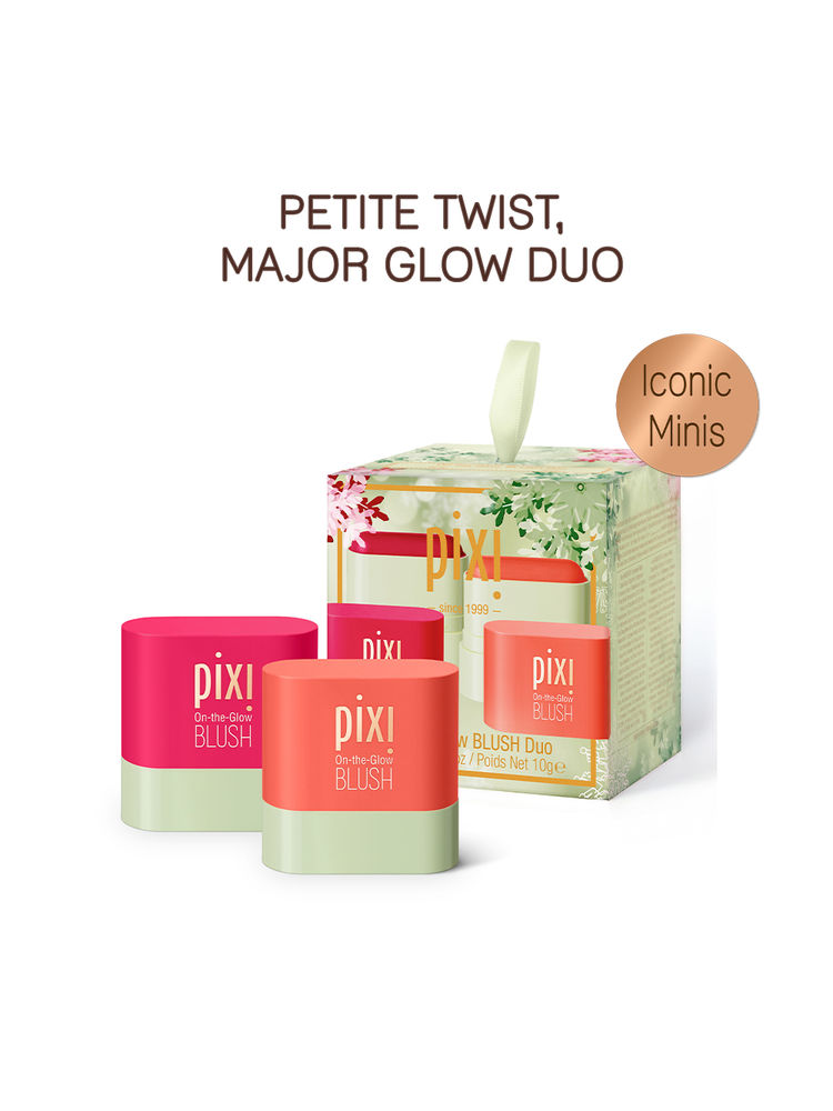 PIXI Holiday 25 : On-The-Glow Mini Duo (Ruby + Juicy) Ornament Kit