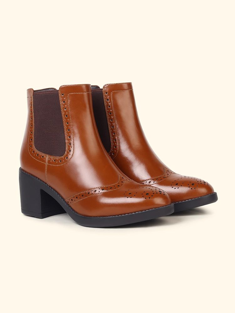 Yoho Women Boot 103 Brown Chelsea Boots-image-5