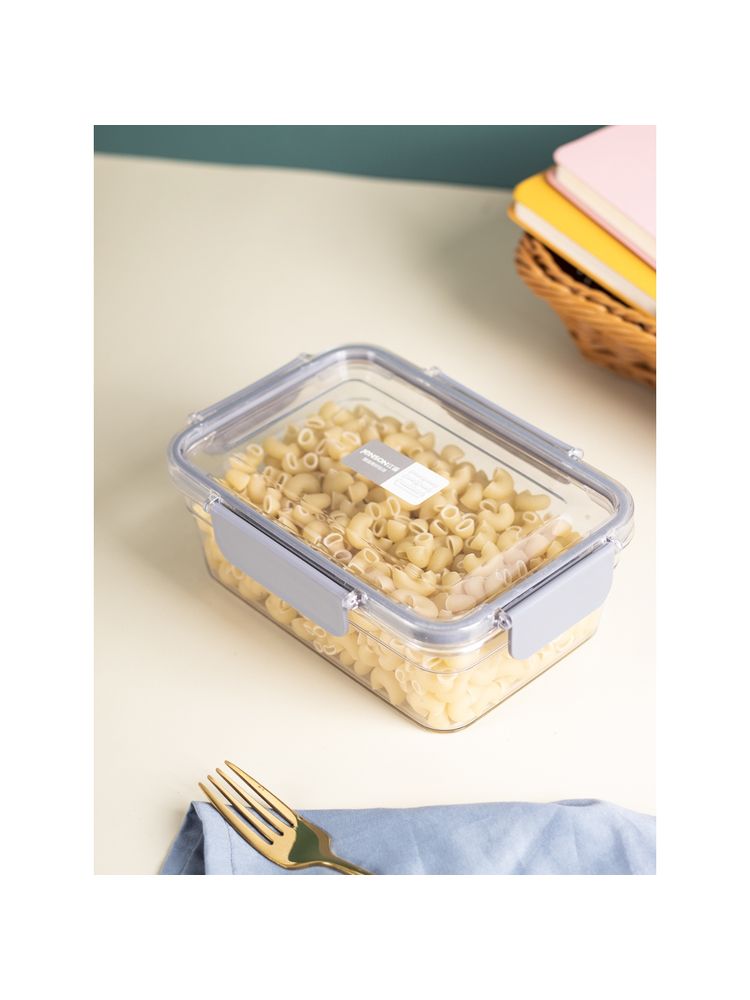 Voncasa White Rectangular Plastic Air Tight Container-image-4