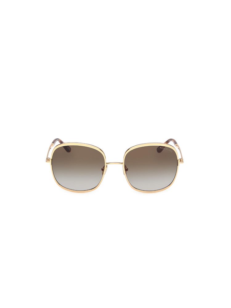 tom ford eyewear Tom Ford Women Metal Green Lens Sunglasses - FT1320 57 30P (57)-picture-24